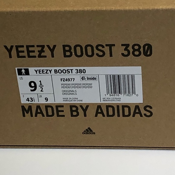 Yeezy 380 Reflective Pepper Sz 9.5 sneakers DS - Picture 4 of 10